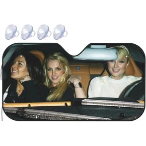 Windshield Sun Shade The Office Windshield Sun Shade Funny Car Front Window Sunshade Blocker UV Visor Retractable Automotive Sunshades for Vehicle SUV Truck Protector