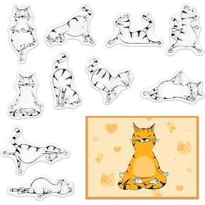 Cute Parrot Clear Stamps for Card Making Stick Figure Birds Rubber Stamps Cute Birds Animal Transparent Silicone Seals for Gift Card DIY Scrapbooking Embossing Card Album Craft Supplies