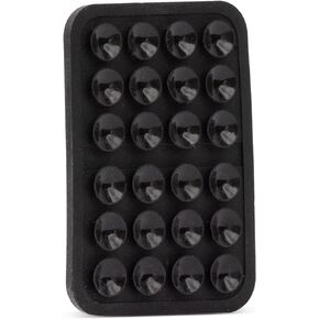 Universal Silicone Phone Suction Grip, Sticky Back for iPhone, Suction Cup Phone Case Mount, and Adhesive Wall Mount Accessories for a Secure Hold (black)