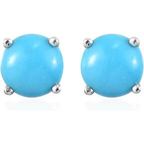 Shop LC Natural Blue Sleeping Beauty Turquoise Stud Earrings 925 Sterling Silver Western for Women Jewelry Birthday Gifts for Women