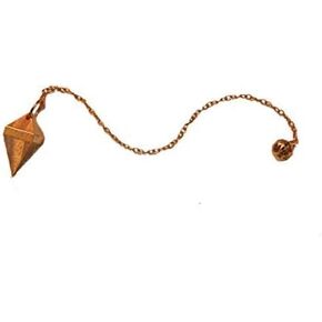 Jet Authentic Osiris Brass Metal Pendulum Healing Dowsing Metaphysical Spiritual Answers Queries Stress Relief Pain Relief Divination Speech Therapy (Osiris Brass Pendulum)