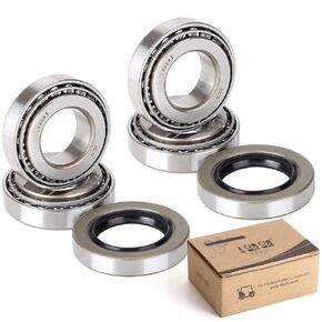 10L0L Golf Cart Front Wheel Hub Bearings & Oil Seals Kit for Club Car DS and Carryall 1982-2002 Gas & Electric,OEM# 1013135, 1011393(2 Sets)