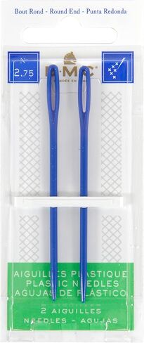 DMC Plastic Hand Needles, 2.75-Inch, 2-Pack (1763) in Saudi Arabia