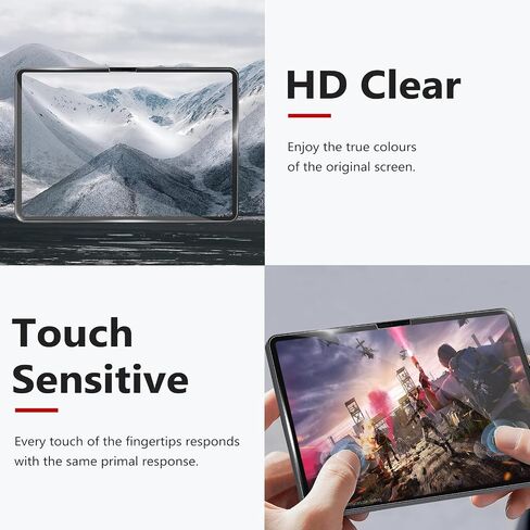 bersem Screen Protector Compatible with iPad Air 11 Inch 2024 (M2), Tempered Glass, Ultra Clear, Anti-Scratch, Case Friendly, EZ Kit, 1 Pack in Saudi Arabia