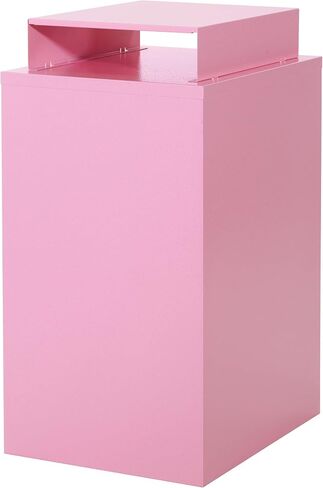 OSP Home Furnishings 3 Drawer Locking Metal File Cabinet with Top Shelf, Pink in Saudi Arabia