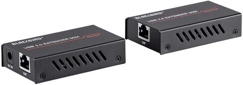 Monoprice USB 2.0 2-Port Extender Over Cat5e/6-50 Meters (164 Feet) Supports Up to 480Mbps, True Plug-n-Play, Connect 2 Devices to 1 Single USB Port Over an Extended Distance- Blackbird Series in Saudi Arabia
