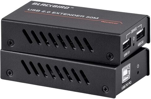 Monoprice USB 2.0 2-Port Extender Over Cat5e/6-50 Meters (164 Feet) Supports Up to 480Mbps, True Plug-n-Play, Connect 2 Devices to 1 Single USB Port Over an Extended Distance- Blackbird Series in Saudi Arabia
