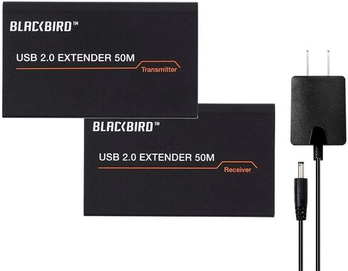 Monoprice USB 2.0 2-Port Extender Over Cat5e/6-50 Meters (164 Feet) Supports Up to 480Mbps, True Plug-n-Play, Connect 2 Devices to 1 Single USB Port Over an Extended Distance- Blackbird Series in Saudi Arabia