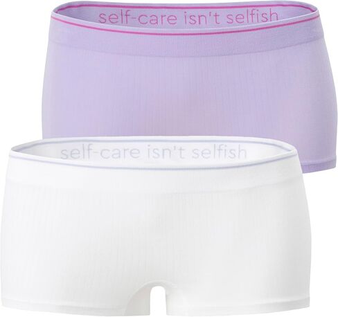 florence by mills Women's Cozy Crush Seamless Boyshorts, 2 Pack in Saudi Arabia