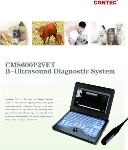Portable Ultrasound Scanner Veterinary Pregnancy with 3.5 MHz Micro convex Probe for Cat/dog Small Animals in Saudi Arabia