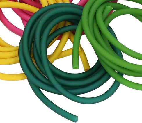 BigKing Catapult Latex Tube,5pcs 4070 Elastic Latex Hose Rubber Band Slingshot Ice Green Pink Fluorescent Green Black Yellow 2m in Saudi Arabia