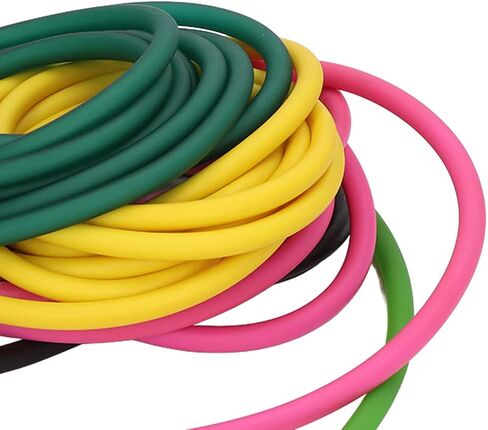 BigKing Catapult Latex Tube,5pcs 4070 Elastic Latex Hose Rubber Band Slingshot Ice Green Pink Fluorescent Green Black Yellow 2m in Saudi Arabia