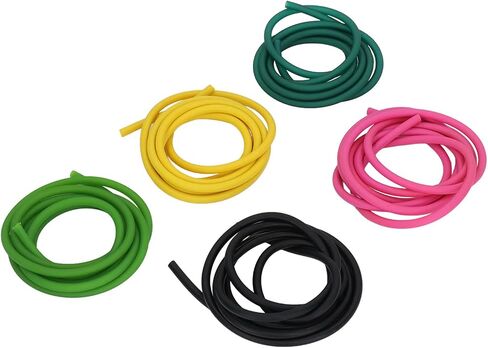 BigKing Catapult Latex Tube,5pcs 4070 Elastic Latex Hose Rubber Band Slingshot Ice Green Pink Fluorescent Green Black Yellow 2m in Saudi Arabia