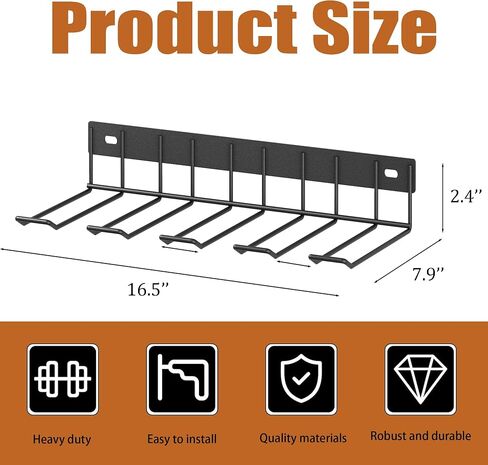 Power Tool Organizer Wall Mount, 4 Drill Holder Wall Mount Drill Rack, Heavy Duty Power Tool Storage Rack, Metal Drill Storage Rack for Garage Workshop in Saudi Arabia