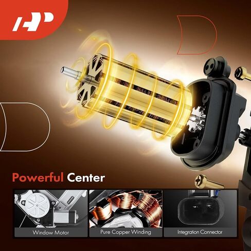 A-Premium Power Window Regulator with Motor Compatible with Pontiac G6 2005-2010 Rear Driver Side (Sedan Body Style Only) in Saudi Arabia