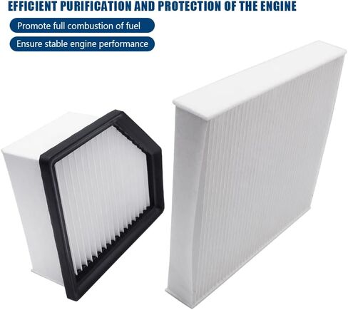 طقم فلتر الهواء والمقصورة متوافق مع Nissan Rogue 2021 2022 2023 استبدال 27277-6RC0A 16546-6RA0A in Kuwait