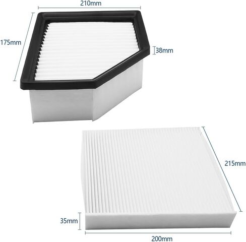 طقم فلتر الهواء والمقصورة متوافق مع Nissan Rogue 2021 2022 2023 استبدال 27277-6RC0A 16546-6RA0A in Kuwait