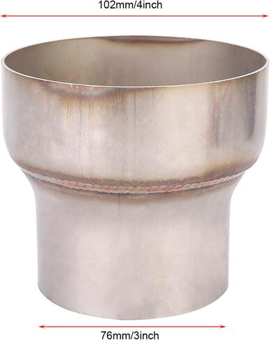 Piping Reducer, 3inch to 4inch Stainless Steel Adapter Pipe, Straight Adapter Connector Pipe, Universal Pipe Reducer, Turbo Reducer Adapter Pipe in Saudi Arabia