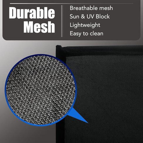 فتحة سقف شمسية، IC ICLOVER Universal Car Moon Roof Mesh غطاء حماية من الأشعة فوق البنفسجية، تركيب مغناطيسي سريع، إطلاق الحرارة والتهوية لتخييم السيارة، وقوف السيارات في الرحلات، التخييم طوال الليل in Kuwait