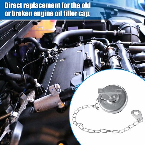 uxcell Universal 2" Engine Oil Filler Cap with Chain for N14 L10 M11 ISM Deisel Engines in Saudi Arabia