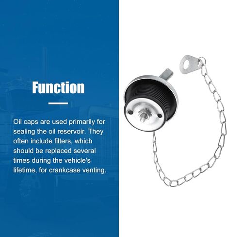 uxcell Universal 2" Engine Oil Filler Cap with Chain for N14 L10 M11 ISM Deisel Engines in Saudi Arabia