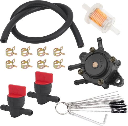 808656 691034 Fuel Pump for BS 491922 Kohler 24 393 04-S 24 393 16-S Honda 16700-Z0J-003 Predator 212 Fuel Pump JD LG808656 M145667 Kawasaki 49040-7001 Fuel Filter & Fuel Line Shut Off Valve in Saudi Arabia