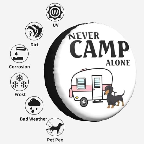 غطاء إطار احتياطي غطاء إطار العجلة واقي سحابة القمر الأزرق مناسب للمقطورة وRV وسيارات الدفع الرباعي والعديد من المركبات مقاس 15 بوصة in Kuwait