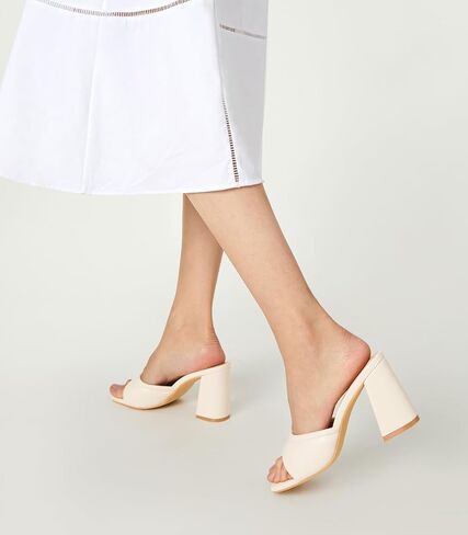 Arromic Women's Square Open Toe Heels Sandals Comfortable Block Chunky Heeled Sandals Slip on Heels Summer Evening Party Wedding Prom Dress Pumps Shoes in Saudi Arabia
