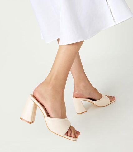 Arromic Women's Square Open Toe Heels Sandals Comfortable Block Chunky Heeled Sandals Slip on Heels Summer Evening Party Wedding Prom Dress Pumps Shoes in Saudi Arabia