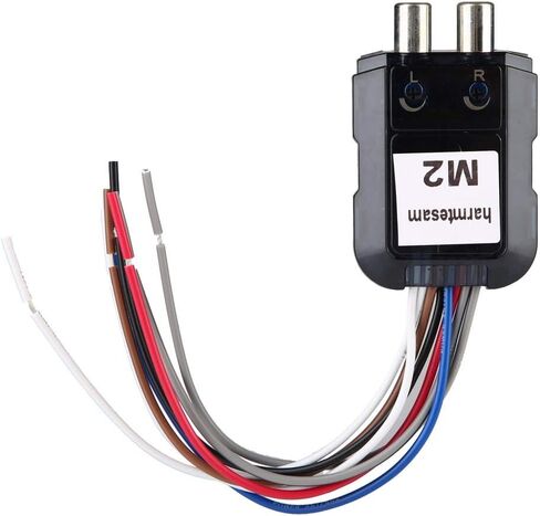 Car High Audio Converter,Stereo Subwoofer 2 Channel High to Low Audio Converter with Power Amplifier Control Wire in Saudi Arabia