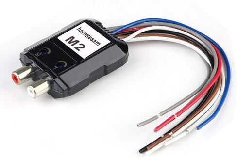Car High Audio Converter,Stereo Subwoofer 2 Channel High to Low Audio Converter with Power Amplifier Control Wire in Saudi Arabia