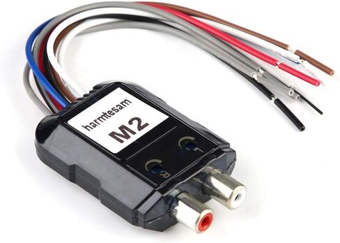 Car High Audio Converter,Stereo Subwoofer 2 Channel High to Low Audio Converter with Power Amplifier Control Wire in Saudi Arabia