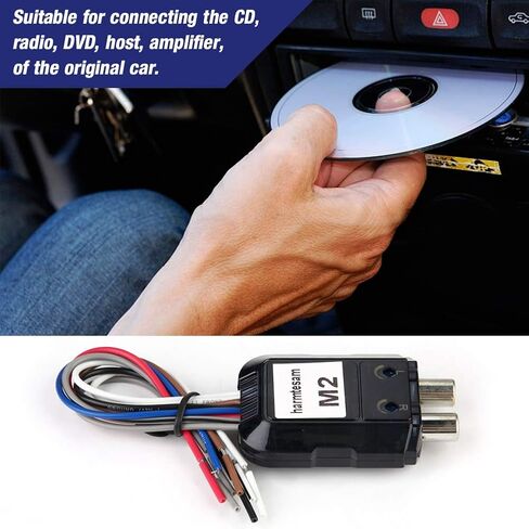 Car High Audio Converter,Stereo Subwoofer 2 Channel High to Low Audio Converter with Power Amplifier Control Wire in Saudi Arabia