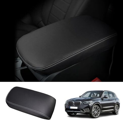 2018-2023 B MW X3 G01 Armrest Cover, for 2019-2023 B MW X4 G02 Armrest Cover 2022 X3 G01 Center Console Cover 2023 X4 G02 Center Console Cover B MW X3 X4 Leahter Armrest Cover (Black) in Saudi Arabia