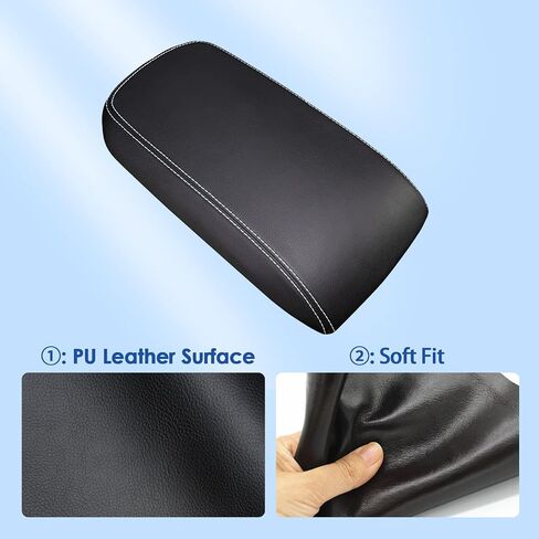 2018-2023 B MW X3 G01 Armrest Cover, for 2019-2023 B MW X4 G02 Armrest Cover 2022 X3 G01 Center Console Cover 2023 X4 G02 Center Console Cover B MW X3 X4 Leahter Armrest Cover (Black) in Saudi Arabia