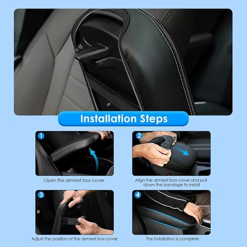 2018-2023 B MW X3 G01 Armrest Cover, for 2019-2023 B MW X4 G02 Armrest Cover 2022 X3 G01 Center Console Cover 2023 X4 G02 Center Console Cover B MW X3 X4 Leahter Armrest Cover (Black) in Saudi Arabia