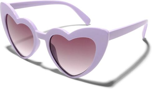 ShadyVEU Cute Heart Shaped Fashion UV400 Retro Fun Gradient Lens Party Toddler Kids Sunglasses in Saudi Arabia