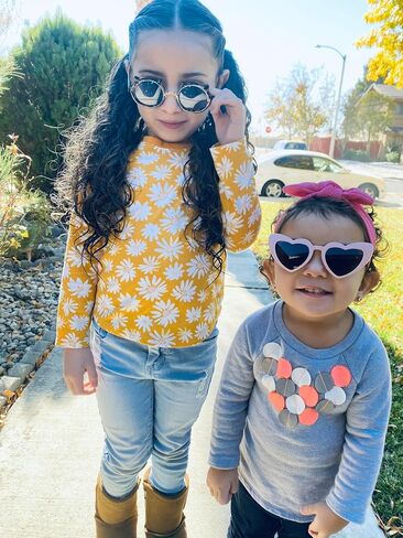 ShadyVEU Cute Heart Shaped Fashion UV400 Retro Fun Gradient Lens Party Toddler Kids Sunglasses in Saudi Arabia