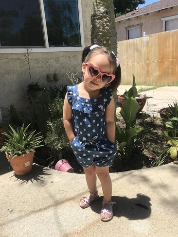 ShadyVEU Cute Heart Shaped Fashion UV400 Retro Fun Gradient Lens Party Toddler Kids Sunglasses in Saudi Arabia