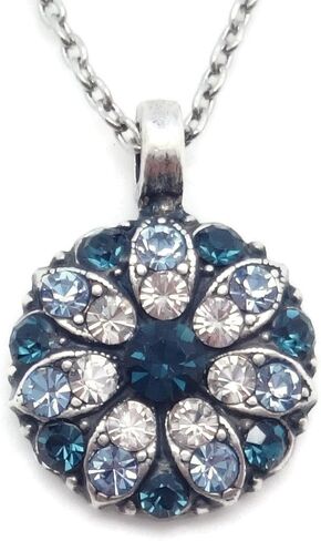 ماريانا نايت سكاي سيلفرتون قلادة الملاك الحارس باللون الأزرق والكريستال الشفاف 21120 in Kuwait