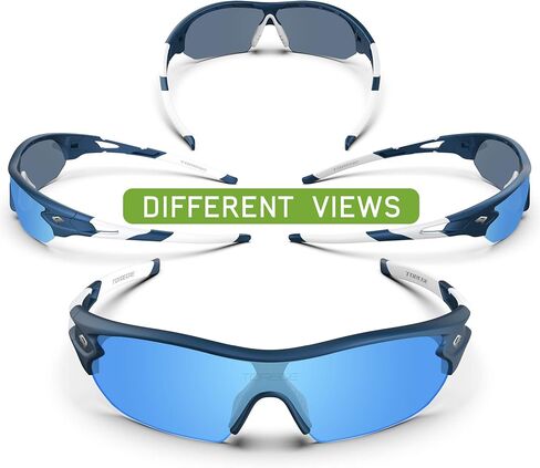 TOREGE Grilamid Tr90 Flexible Kids Sports Sunglasses Polarized Glasses for Junior Boys Girls Age 3-12 TR04 in Saudi Arabia