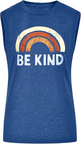 T-Shirts for Women,Rainbow Shirt Pride Round Neck T-Shirts Loose Blouse Tops Girl Graphic Casual Tees in Saudi Arabia