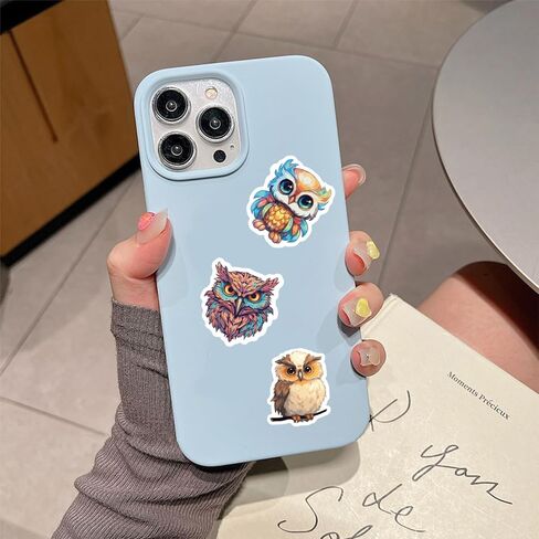 50 قطعة من ملصقات البومة على الجدران، ملصقات منزل البومة، مجموعة ملصقات بومة من الفينيل اللطيفة لزجاجة مياه للكمبيوتر المحمول وأمتعة الدراجة للفتيات والأولاد والمراهقين ومحبي البومة in Kuwait