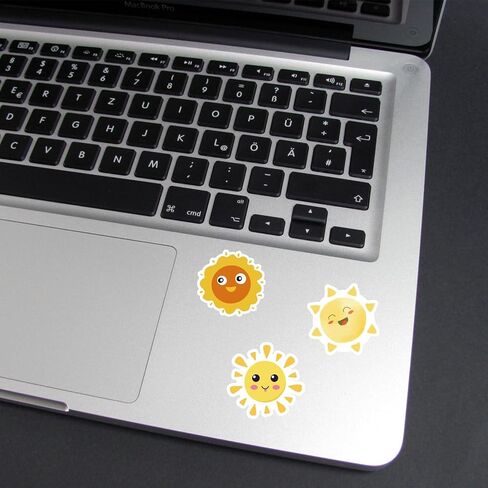 50 قطعة من ملصقات الشمس الصغيرة، ملصقات لأشعة الشمس الجميلة للأطفال، ملصقات لأشعة الشمس للكمبيوتر المحمول والأمتعة وزجاجة مياه للسيارة والهاتف اللوحي ودفتر القصاصات الجميل حزمة ديكور لأشعة الشمس للأطفال والمراهقين والبالغين in Kuwait