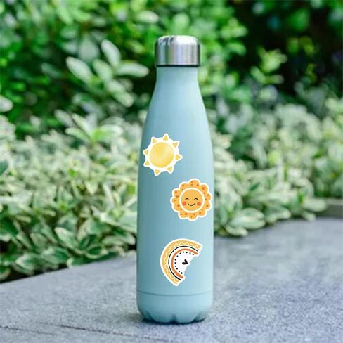 50 قطعة من ملصقات الشمس الصغيرة، ملصقات لأشعة الشمس الجميلة للأطفال، ملصقات لأشعة الشمس للكمبيوتر المحمول والأمتعة وزجاجة مياه للسيارة والهاتف اللوحي ودفتر القصاصات الجميل حزمة ديكور لأشعة الشمس للأطفال والمراهقين والبالغين in Kuwait