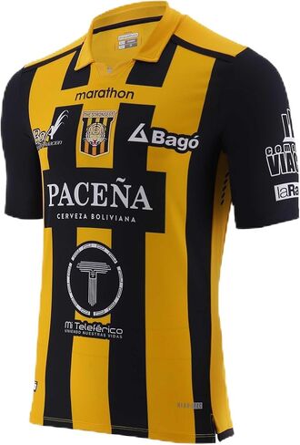قميص كرة القدم الأقوى الرسمي ذو المقاس العادي، الماراثون الأسود والأصفر - Camiseta Original أقوى بوليفيا in Saudi Arabia