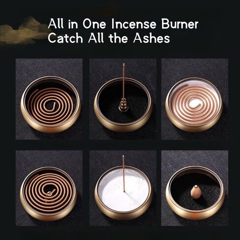 2 in 1 Incense Burner and Candlestick Holders, The Middle East Style Premium Incense Burner Bakhoor Burner Incense Cone Holder and Candle Holder in Saudi Arabia