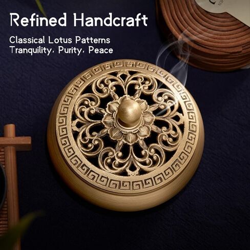 2 in 1 Incense Burner and Candlestick Holders, The Middle East Style Premium Incense Burner Bakhoor Burner Incense Cone Holder and Candle Holder in Saudi Arabia