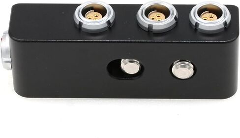 Power Splitter Cable Box 24V for Sony Alexa Camera RS 3 Pin Male to 2 x 0B 2-pin 1 x Fischer RS 3 Pin Female in Kuwait