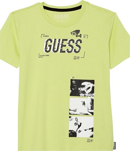 GUESS Boys' Organic Cotton Reflective Printed Logo T-Shirt in Saudi Arabia